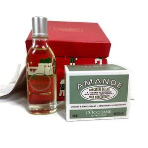 L'Occitane Almond Supple Skin Body Oil & Almond Body Milk Set 50 ML/ 100ML NEW